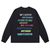 We11done Hoodie Top Version for Men and Women LOGO Cotton Long Sleeve T Shirt Bottoming Shirt