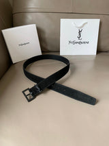 YSL Belt Top version Original Order Belt Female First Layer Cow Leather Belt3.0Women's Belt Calfskin High-Grade Pure Leather Belt Women's Business Casual Belt Belt Women's Belt