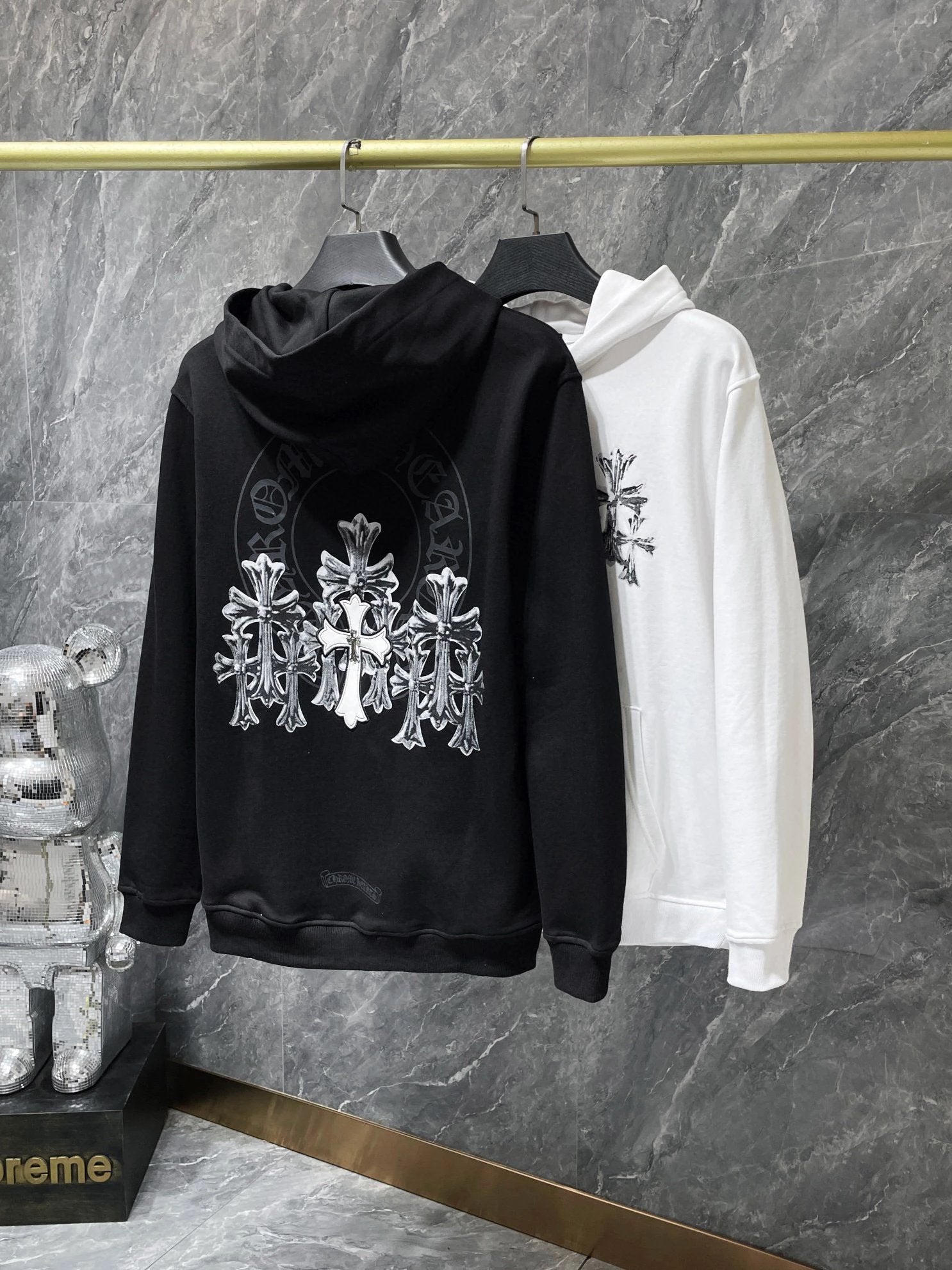 Chrome Hearts Hoodie Top Version Popular Printed Hoodie Women Loose Men ins Trendy Hoodie Long Sleeve Pure Cotton Couple