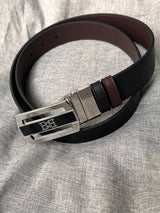 Bally Belt Top version Original Single Belt Counter New Men's Double-Sided Casual Business Belt Wide3.4cm Double-Sided Head Layer Cowhide Belt First Layer Cow Leather Belt Men and Women Business Casual Belt Belt Men's Leather Belt