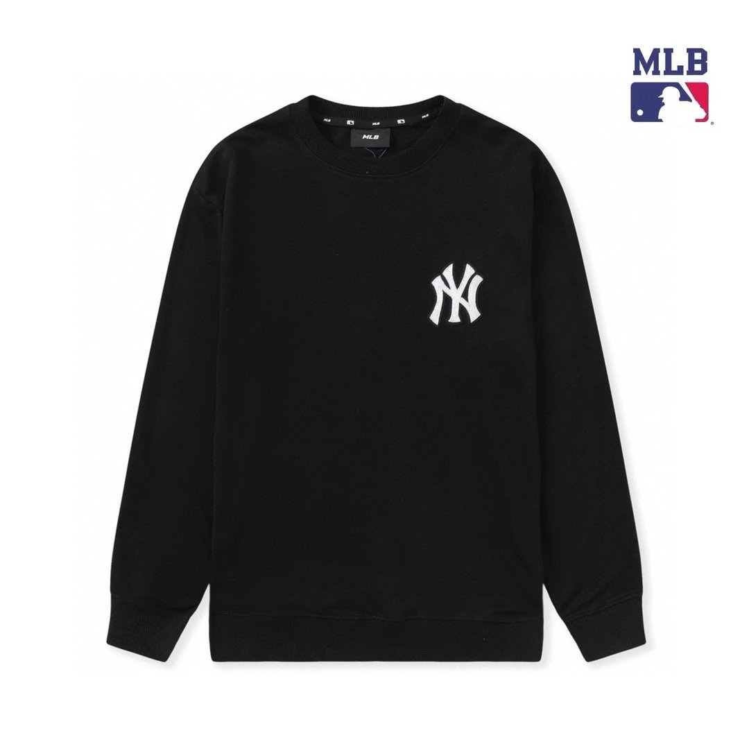 MLB Hoodie Top Version Embroidery Men and Women Same Style Casual round Neck Pullover Sweater Long Sleeve