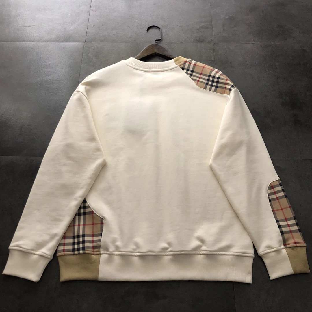 Burberry Hoodie 24ss New Equestrian Embroidered Patchwork Sweatshirt Pullover Unisex Sports Casual Loose Fit Versatile Autumn Winter New Arrival