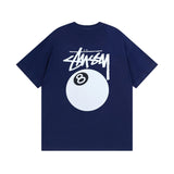 Stussy T-shirt Short Sleeve T T-shirt Flower Crown Love Casual Loose American Couple Wear-CY