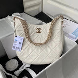 Chanel Women's Bag Top version Nair2022Spring and Summer New Hippie Bag Underarm Bag Hobo Bag Hippie Bag Handbag Work Commuter Bag Cattle Leather Bag Shopping Bag As3153