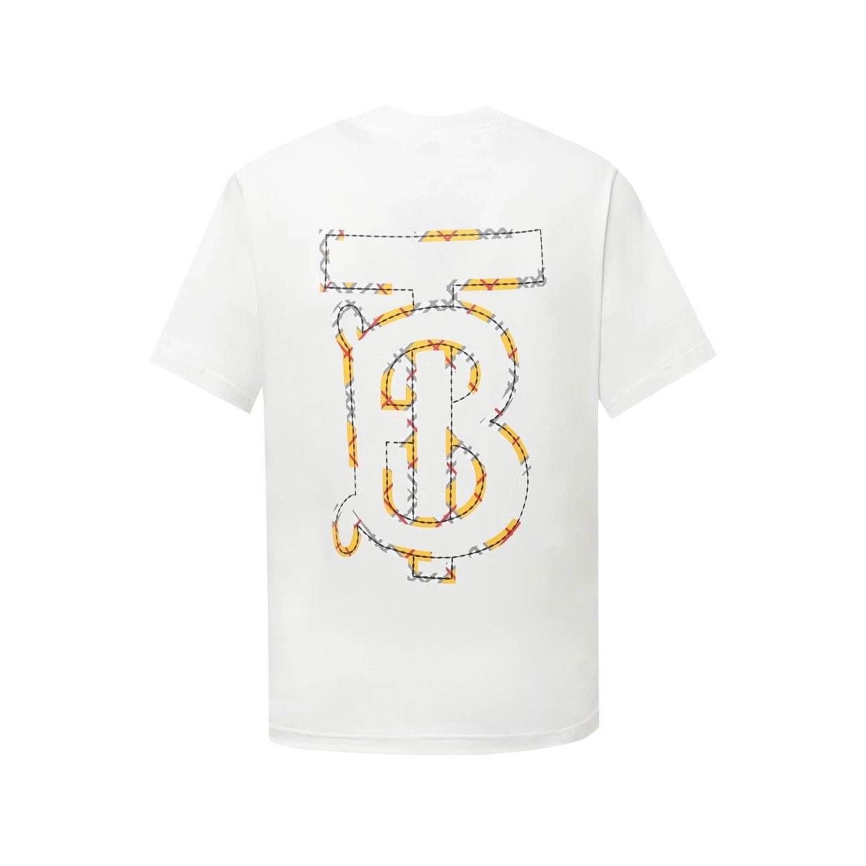 Burberry T-shirt Chest TB Embroidered Back Print logo round Neck Short Sleeve25ss New pure cotton T Unisex T-Shirt OS Loose Fit Base Shirt Top Half Sleeve T-Shirt