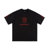 Balenciaga T-shirt Mamba Collaboration Embroidered Crew Neck Short Sleeve Pure Cotton T T-shirt ins Unisex Simple Summer New Casual Base Shirt T-Shirt