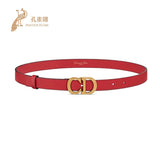 Dior Belt Fashion Classic Soft Cowhide Saddle Buckle Belt Belt