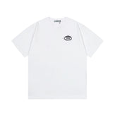 PRADA T-shirt Chest Letter Crown Small Embroidery logo round Neck Short Sleeve25ss New Pure Cotton Unisex Style T T-shirt OS Loose Fit Base Shirt Top Half Sleeve T-Shirt