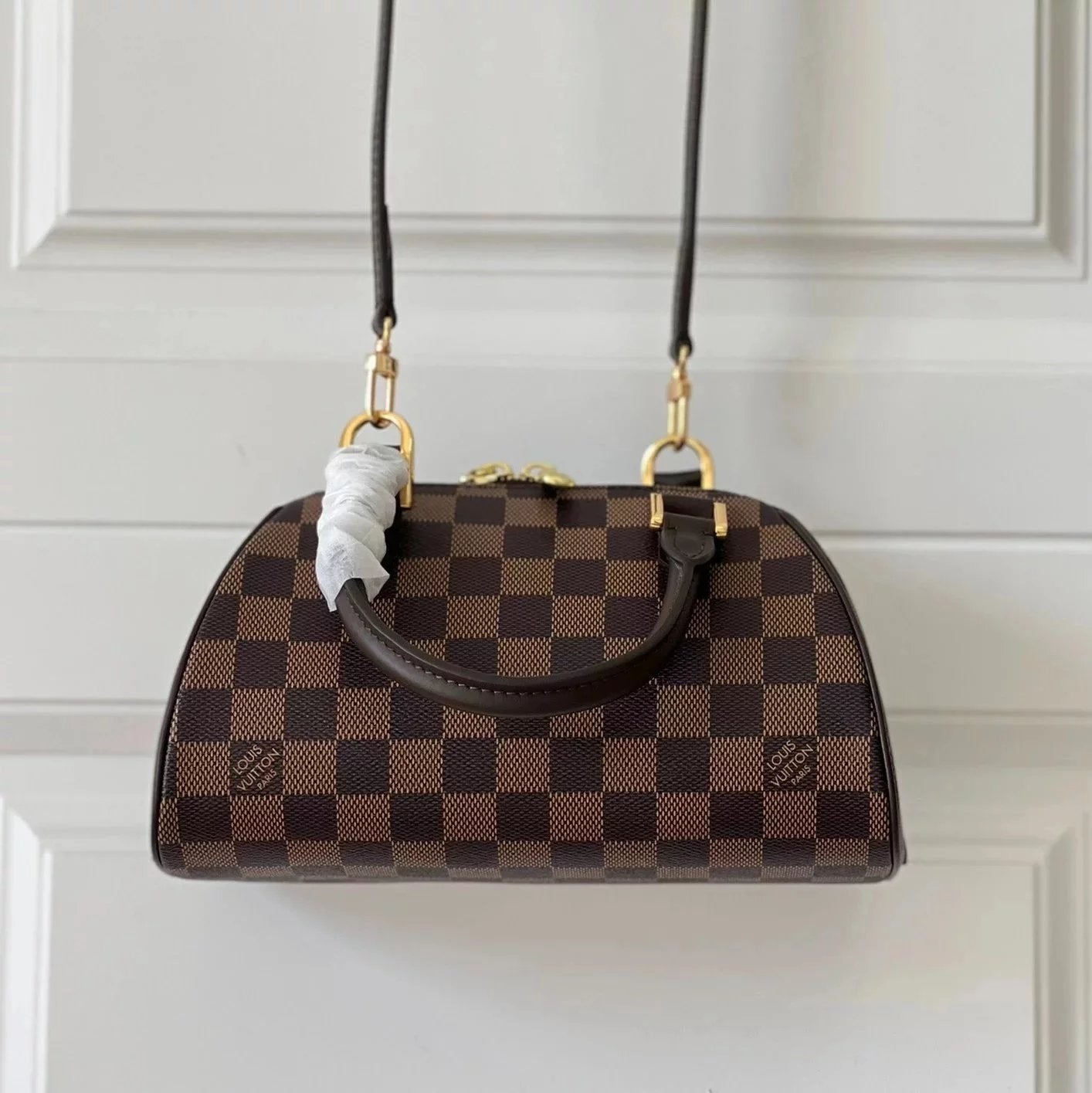 Louis Vuitton LV Women's Bag Top version Don't M502022022New Small Yuanbao Handbag Series Super mini Vintage Bag Chessboard Plaid Ingot Bag Shoulder Messenger Bag Portable Women's Bag
