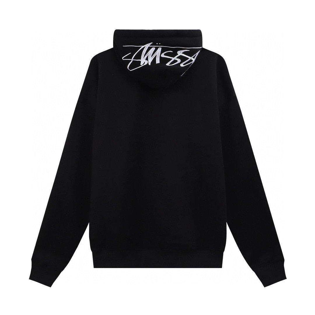 Stussy Hoodie Top Version SS22Trendy logo Embroidered Hoodie Same Style for Men and Women