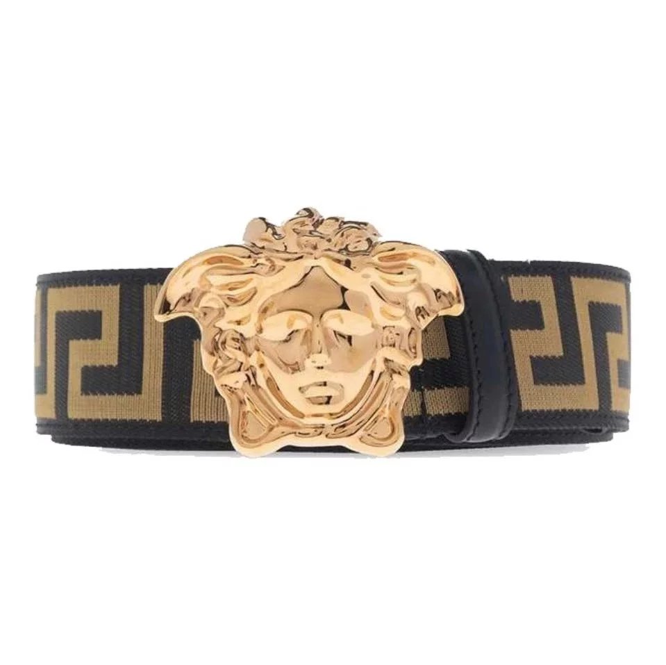 VERSACE Belt Top version Summer New Full Set Belt Belt Fashion Trendy Genuine Leather Business Casual Men's Belt Cowhide Pant Belt