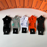 Louis Vuitton LV Sock 【a Box5Double】Classic Letters logo Pure Cotton Mid-Calf Short Tube Socks Breathable Fashionable25ss New Cotton Socks Thin Business Sports Casual Spring Summer Autumn Versatile Deodorant Sweat-Absorbing