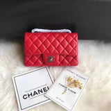 Chanel Women's Bag Top version 【Surrogate Shopping Version Genuine Goods Leather】l Classic CF Large Package mini20cm1116CF Fang Fat Flap Bag Original Sheepskin Women's Bag Chain Bag Crossbody Bag Caviar Cowhide CF20cm