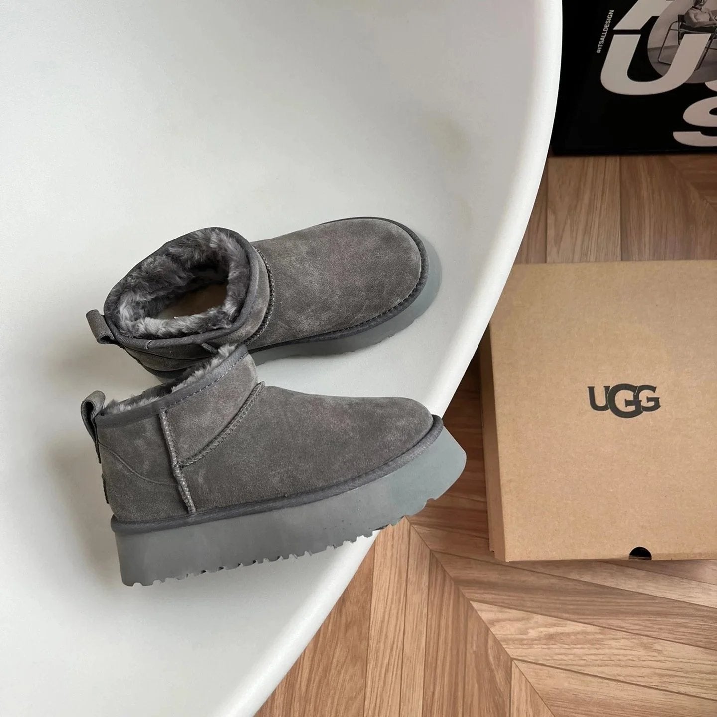 UGG Snow boots Shoes Fashion Classic Ankle Boots Combination Longfeng Fur