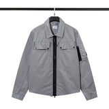 CP Company Jackets Coats Spring and Autumn CP Casual Loose Lapels Cardigan Double Zipper Head Shirt Trench Coat British Men and Women