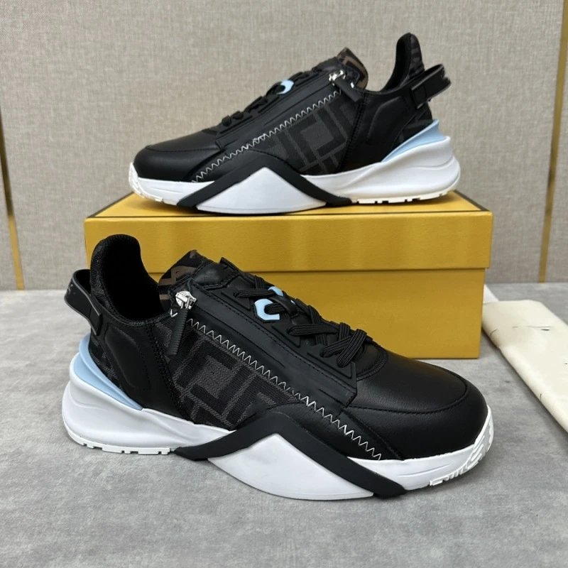 FENDI Shoes 2024New Sports Shoes Men's Color Matching Twill Letters Dad Shoes All-Match Lace-up Casual Shoes Men