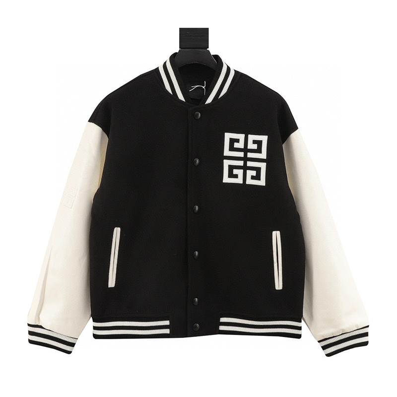 Givenchy Jackets 4G Embroidery Stitching Baseball Uniform Jacket Coat for Men and Women