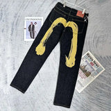 Evisu Jeans Fashion Y2Retro Hip Hop Jeans