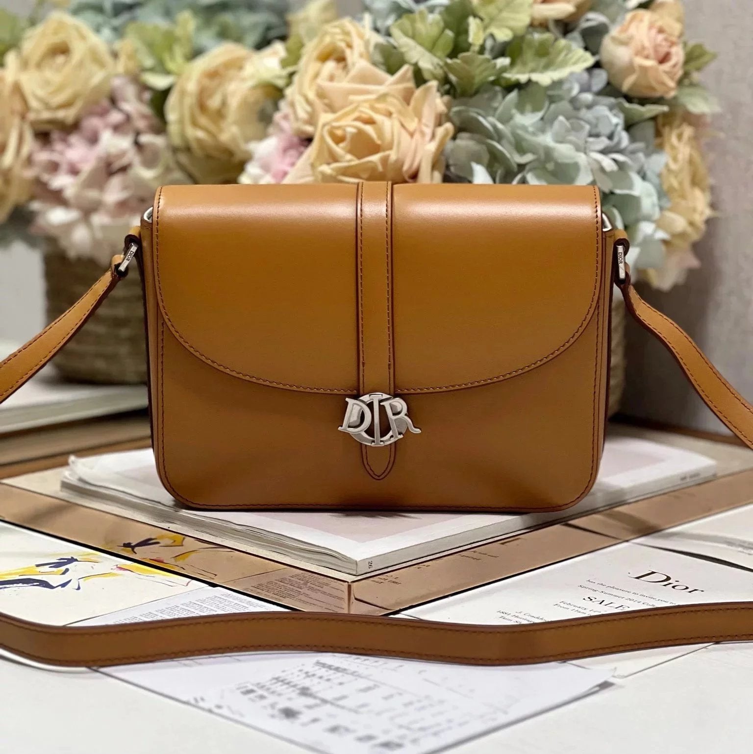 Dior Women's Bag Top version 【Original Version】Men24Spring and Summer Series Men's Messenger Bag Men's Cowhide Genuine Leather Bag Messenger Bag Men's Messenger Bag Shoulder Bag