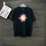 Givenchy T-shirt Sun Letter Printing on Chest logo round Neck Short Sleeve25ss New Pure Cotton Unisex Style T T-shirt OS Loose Fit Base Shirt Half Sleeve T-Shirt Top Half Sleeve