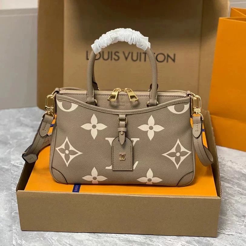 Louis Vuitton LV Women's Bag Top version 2023Summer New TR1ANON Small Size Medium Handbag Cowhide Embossed Shoulder Crossbody Handbag Women's Handbag M46488M46503M46487M46504