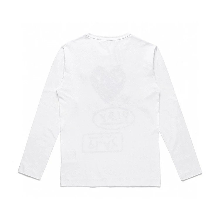 Rei Kawakubo Hoodie Top Version T Women's T-shirt Play ARM Baoling Love Bottoming Shirt Men's Couple Loose Casual Long Sleeves Top