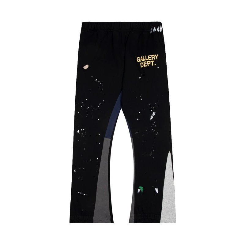 Gallery Dept Sweatpants Classic Hand-Painted Paint-Splashing Style Graffiti Printed Stitching Cotton Sweat Pants Men's Casual Trousers-CY