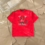 Louis Vuitton LV T-shirt Chest Letter Dragon Pattern Print logo round Neck Short Sleeve25ss New pure cotton T Unisex T-Shirt OS Drop Shoulder Loose Fit Base Shirt Top T-Shirt Short Sleeve