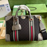 Gucci Tote Bag/Briefcase/Travel Bag Top version 【Premium Original Leather】2023New Xiao Zhan Style Travel Bag New Men's Large Handbag Travel Bag40cm Large Tote Bag Men's Tote Bag Computer Bag Luggage Bag Gym Bag Large Capacity Shopping Bag Men's and Women'