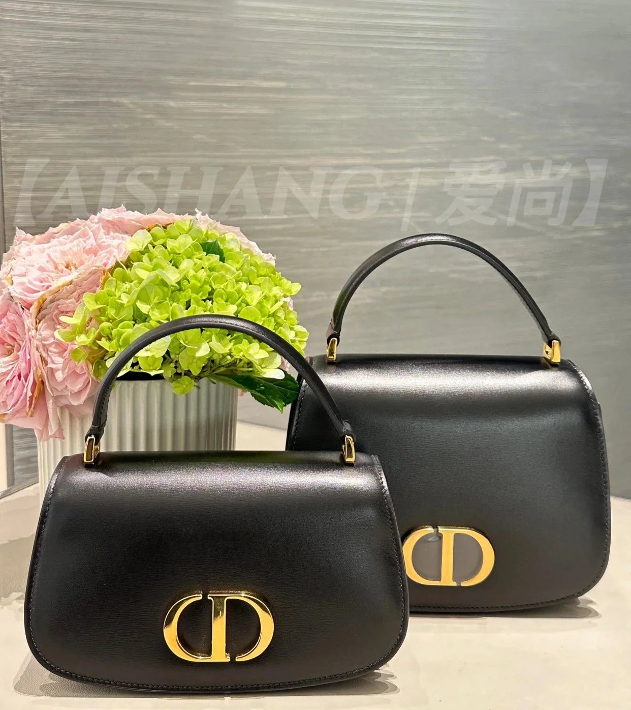 Dior Women's Bag Top version 【Treasure Item】24New30MontaigneAvenue Series Montian Cowhide Handbag Shoulder Messenger Bag Women's Bag