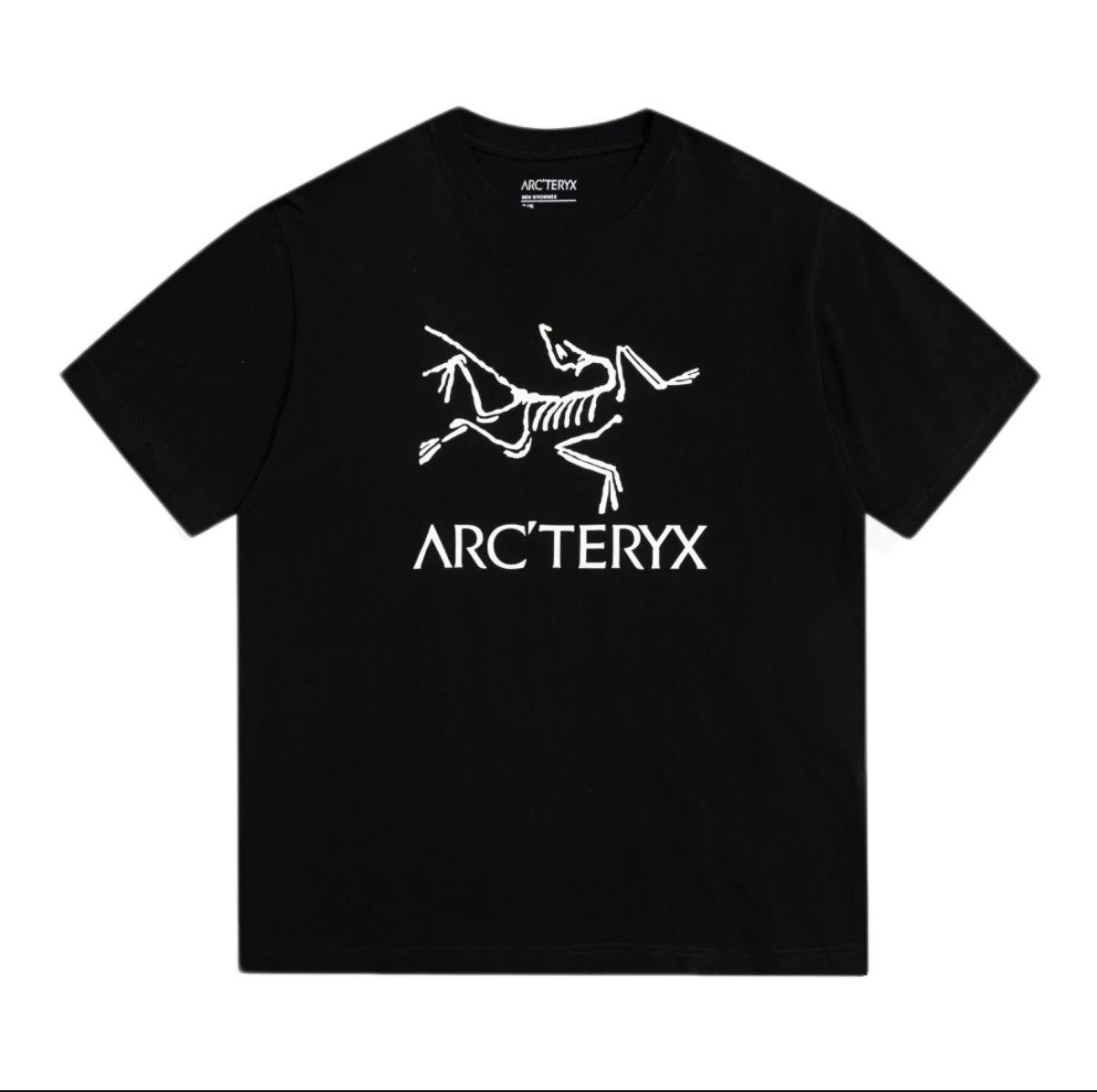 Arc'teryx T-shirt Chest Skeleton Letter Print logo round Neck Short Sleeve25ss New Pure Cotton Unisex Style T Casual T-Shirt Base Layer Shirt OS Loose Fit Half Sleeve Top Plus Size