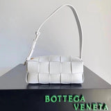 Bottega Veneta Women's Bag Top version Original Genuine Goods Leather Yang Mi Brick Underarm bag2022New Original Surrogate Shopping-Grade Large Plaid Woven Soft Lambskin Shoulder Bag Underarm Bag BRICKCASSETTE Underarm Bag Handbag Women's Bag