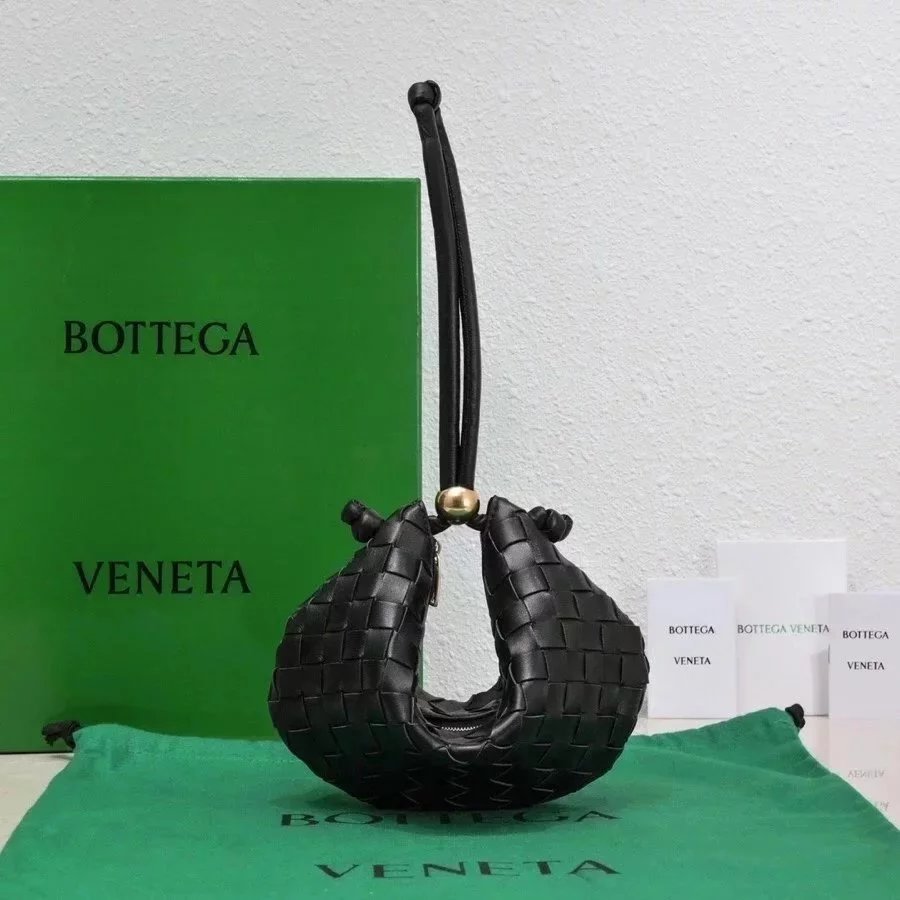 Bottega Veneta Women's Bag Top version 【Version Original Leather】Free Counter Packaging2022New TurnBagBottegaVeneta Golden ball jodie Underarm bag hobo Bag Ingot Bag Golden Balls Adjustable Buckle Brand New Woven Bag Women's Bag Golden Balls Bag Metal Bea