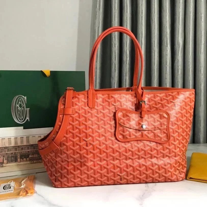 Goyard Bag Top version Elegant German New Product ChienGris&Pocket Pet Bag Travel Pet Bag Shopping Bag tote Cute Pet Bag Dog Bag Pet Bag