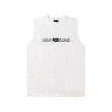 Balenciaga T-shirt Inverted Chest Letter Embroidery logo Sleeveless Short Sleeve Sleeveless Vest25ss New Pure Cotton Unisex Style T T-shirt OS Loose Fit Base Shirt Top Half Sleeve T-Shirt