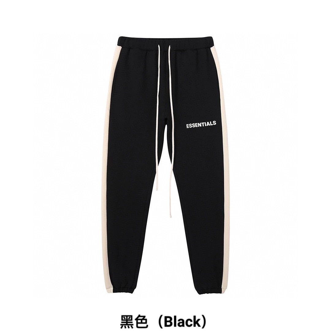 ESSENTIALS Sweatpants Top Tested California Limited Double Line Side Patchwork Stripes Trousers Sweatpants