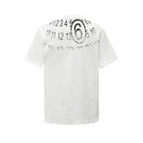 Maison Margiela T-shirt Backside Number Print logo round Neck Short Sleeve25ss New Pure Cotton Unisex Style T T-shirt OS Loose Fit Base Shirt Top Half Sleeve T-Shirt