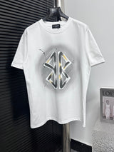 Balenciaga T-shirt Double-breasted B Large Letter Print logo round Neck Short Sleeve25ss New Pure Cotton Unisex Style T Casual T-Shirt Base Layer Shirt OS Loose Fit Half Sleeve Top Plus Size
