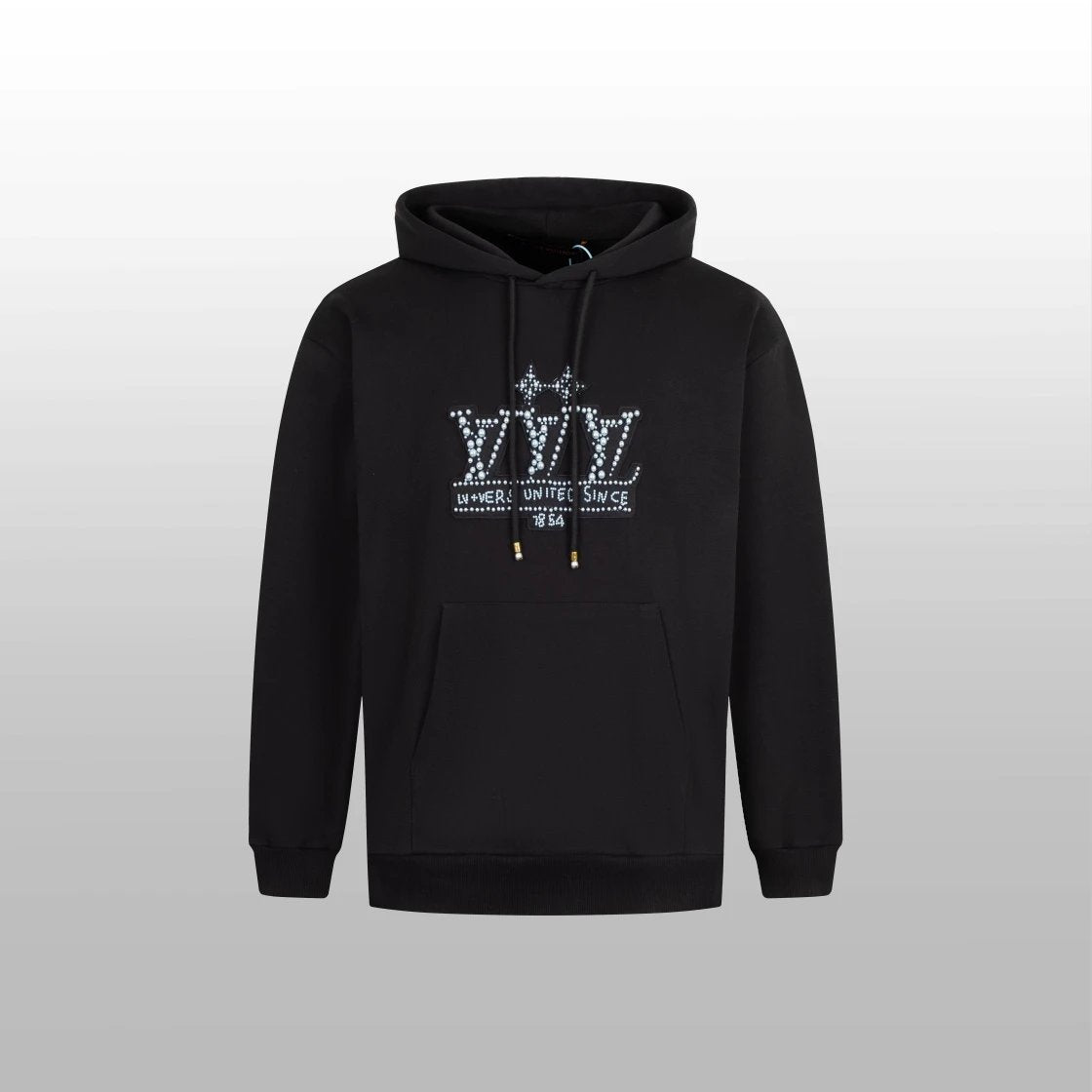 Louis Vuitton LV Hoodie Pearl on the chest logo Hooded Sweatshirt Jacket Hoodie Top Unisex Sports Casual OS Loose fit versatile style