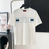 Gucci T-shirt Front Chest Block Logo Logo Crew Neck Short Sleeve25ss New pure cotton T Unisex T-Shirt OS Loose Fit Base Shirt Top Half Sleeve T-Shirt