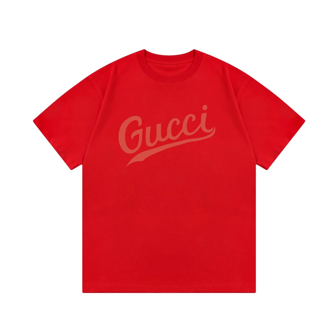 Gucci T-shirt Double G Letter Printing logo round Neck Short Sleeve25ss New pure cotton T Unisex T-Shirt OS Loose Fit Base Shirt Top Half Sleeve T-Shirt