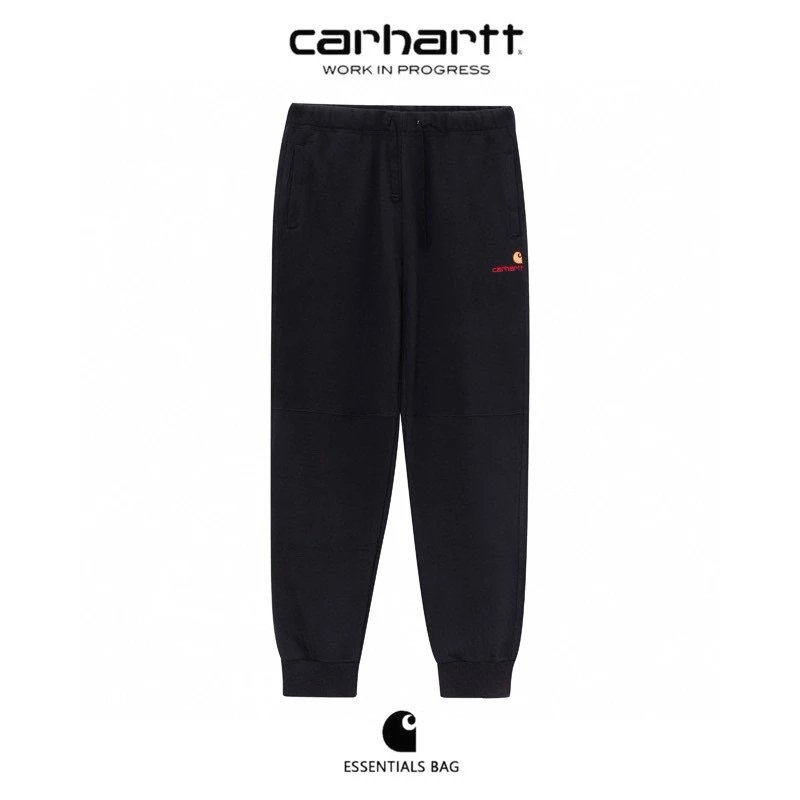 Carhartt Sweatpants Overalls Top Version Embroidered Men's and Women's Casual Trousers Sweatpants Pants