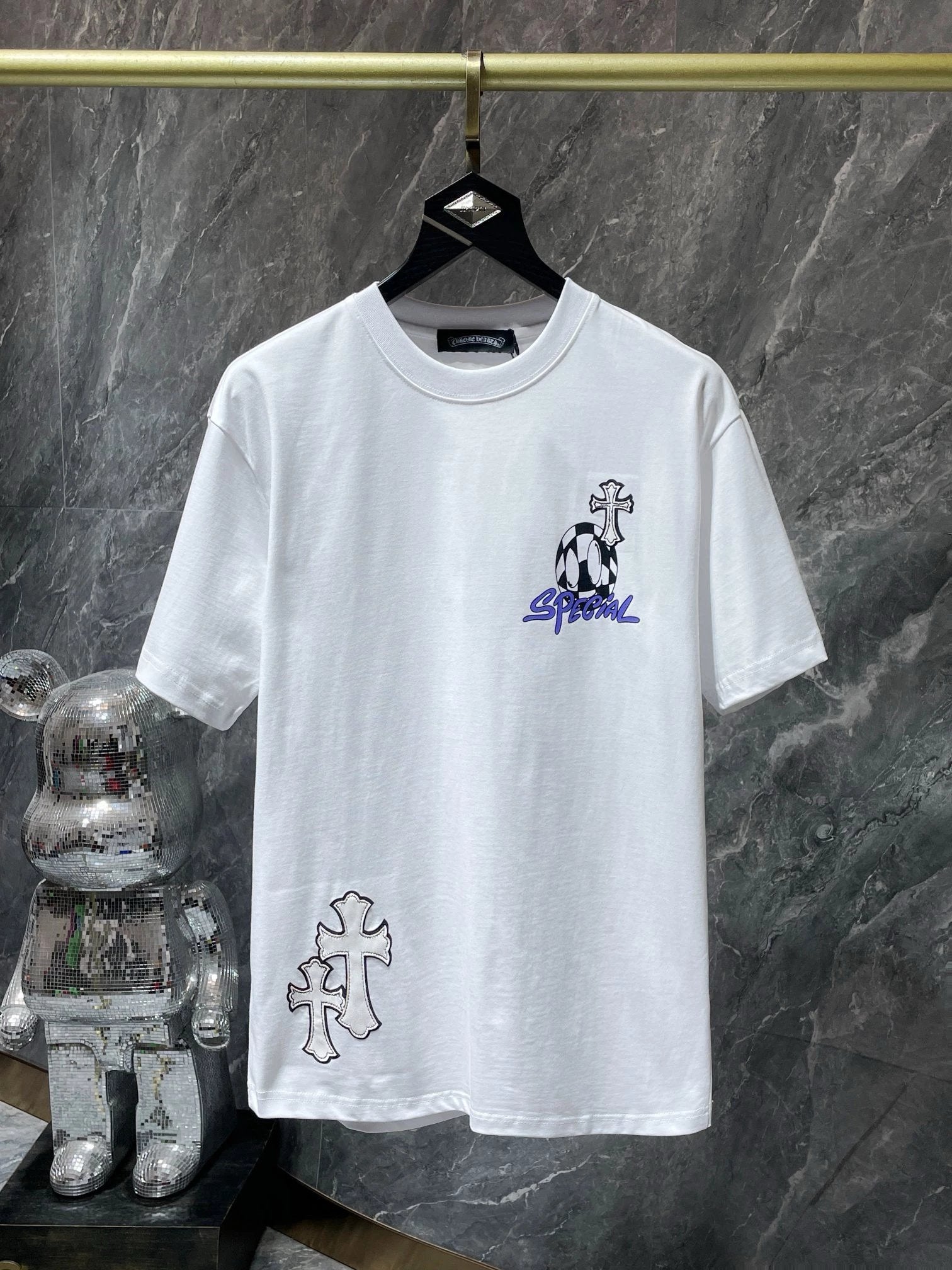 Chrome Hearts T-shirt Top Version Printing Men's and Women's Same Style Short Sleeve T Summer Fashionable Shirt