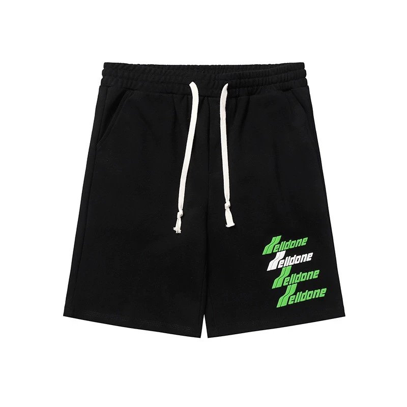 We11done Shorts Top Version New Bullet Screen Letter Shorts Fashion Brand Men's and Women's Sports Casual Shorts