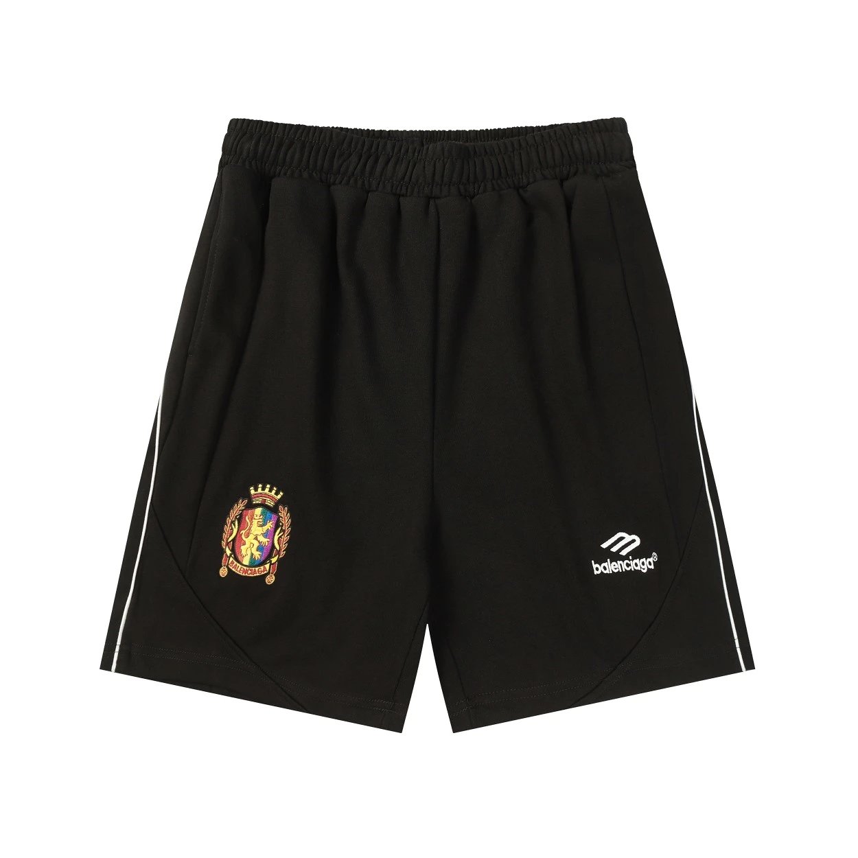 Balenciaga Shorts Manchester United Embroidery logo Heavyweight American Style Casual Summer Shorts with Drawstring5Two-in-One Casual Sweatpants for Men and Women