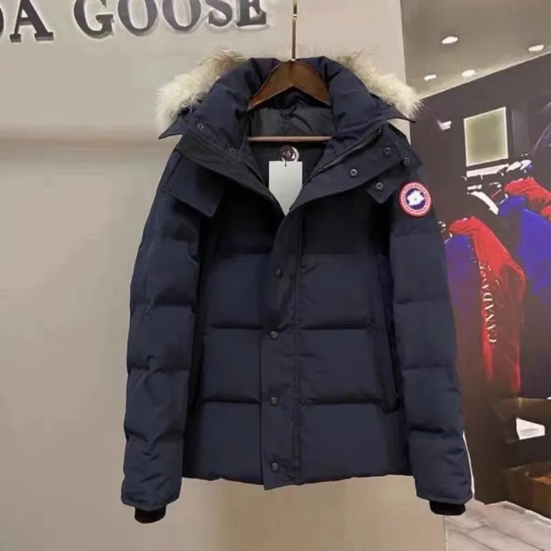 Canada Goose Down Jacket Chest Pocket Mid-Length Men's down Jacket Coat