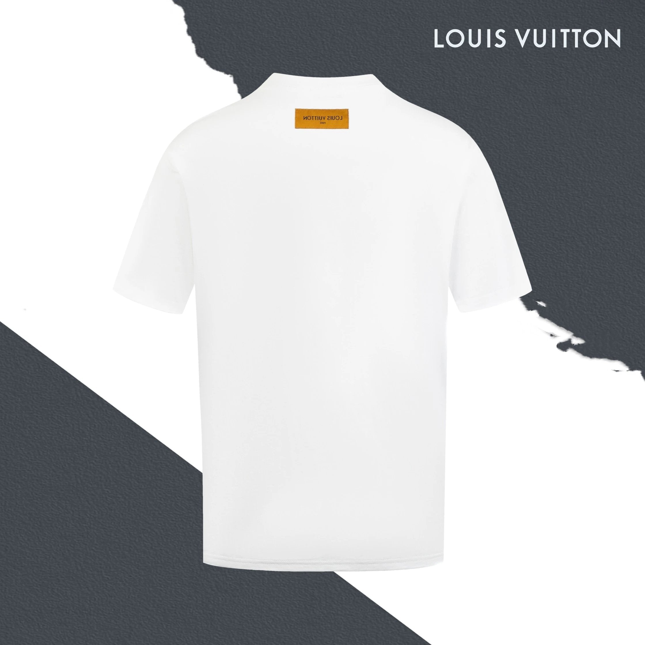 Louis Vuitton LV T-shirt Flame Crack Graffiti Letter Print on Chest logo round Neck Short Sleeve25ss New pure cotton T Unisex T-Shirt OS Loose Fit Base Shirt Top Half Sleeve T-Shirt