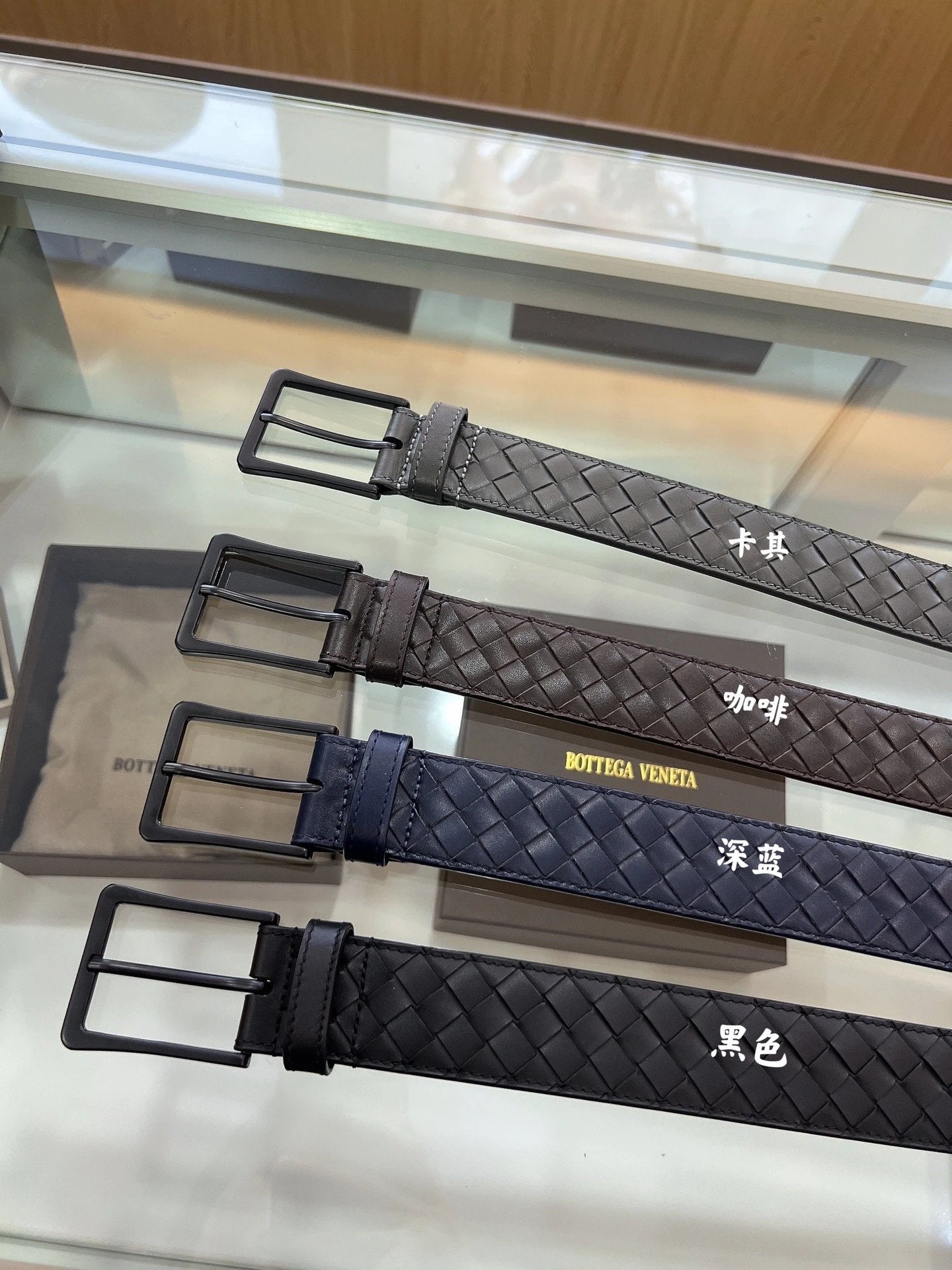 Bottega Veneta Belt 【First Layer Cowhide】Counter Version Free Packaging New Belt Men's First Layer Cowhide Hand-Woven Calfskin Belt Fashion All-Matching3.5cm Pant Belt Men and Women Business Casual Belt Belt Men's Leather Belt Bottega Belt