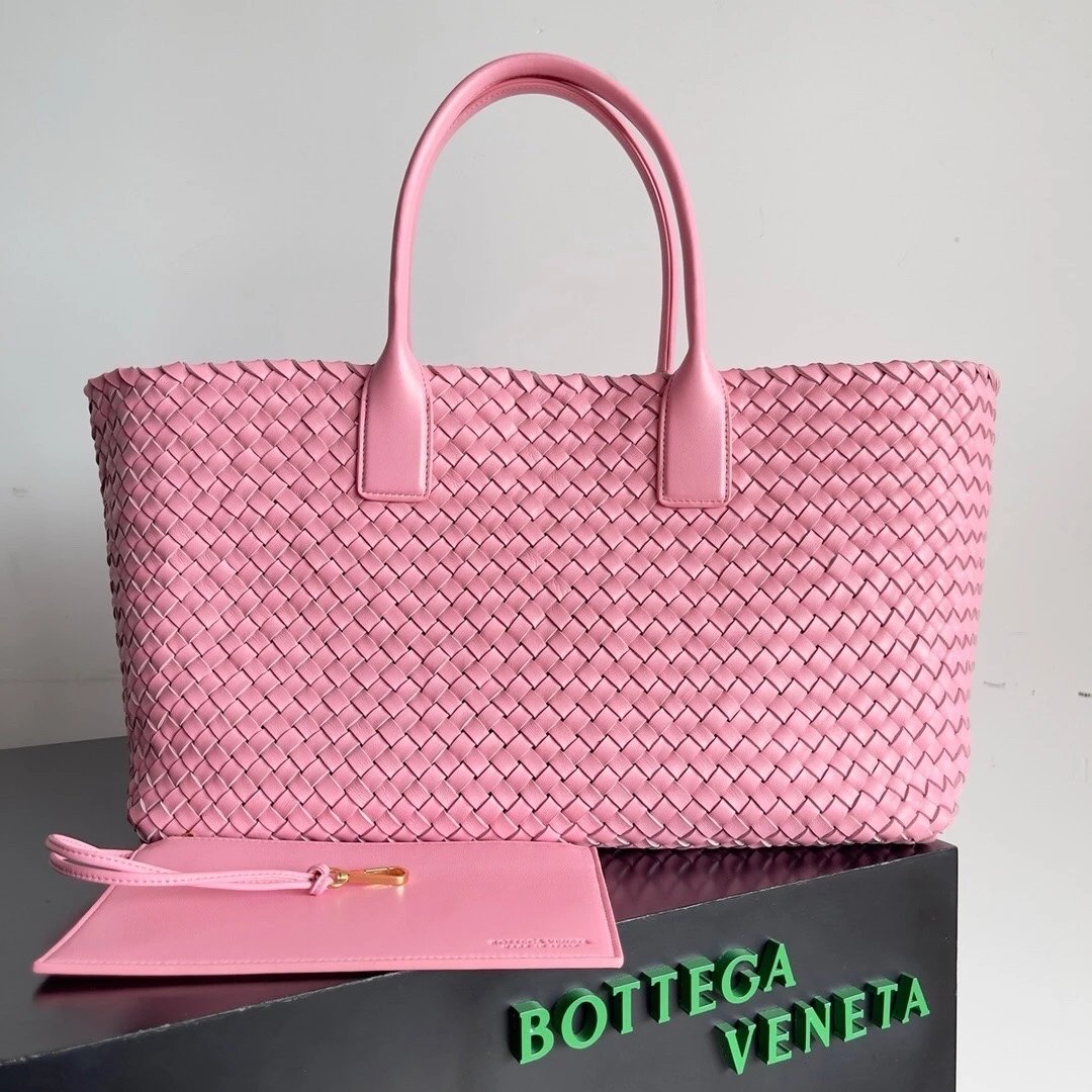 Bottega Veneta Women's Bag Top version 【Surrogate Shopping Edition】New Arrival MiniCabat Limited Mini Basket Tote Cabat Woven Bag Portable Shopping Basket Bag Woven Vegetable Basket New Woven Shopping Basket Bag Treasure Dish Jia Woven Oversized Shopping