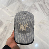 Dior Hat Presbyopic D Letters logo Baseball Cap Sunshade Sun Protection Duckbill Cap Slimming Face Curved Brim Versatile Large Head Circumference Sports Hat Unisex Couple Style